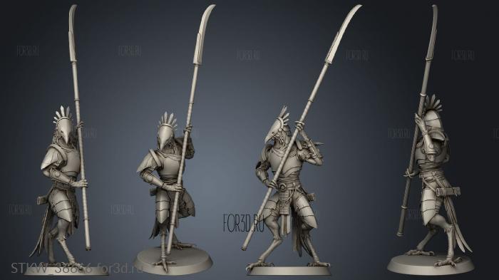 Soldier Naginata Guard 3d stl модель для ЧПУ