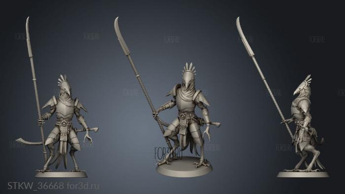 Soldier Naginata Idle 3d stl модель для ЧПУ