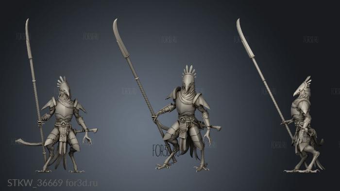 Soldier Naginata Idle 3d stl модель для ЧПУ