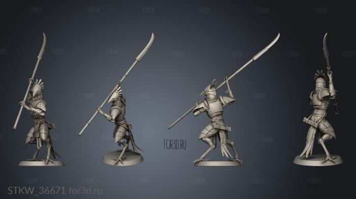 Soldier Naginata Swing 3d stl модель для ЧПУ