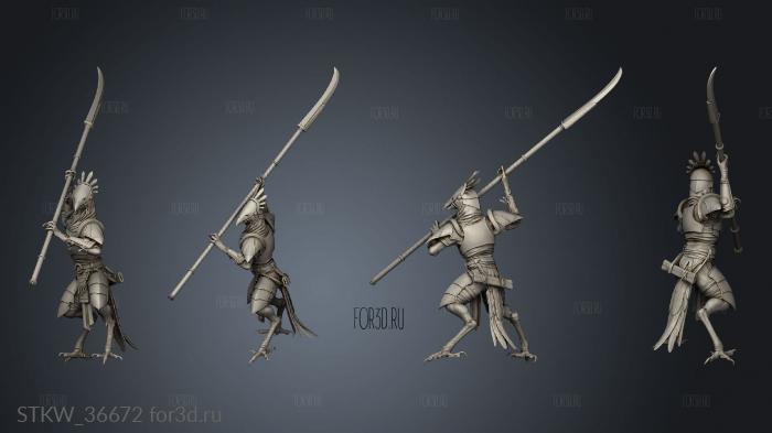 Soldier Naginata Swing 3d stl модель для ЧПУ