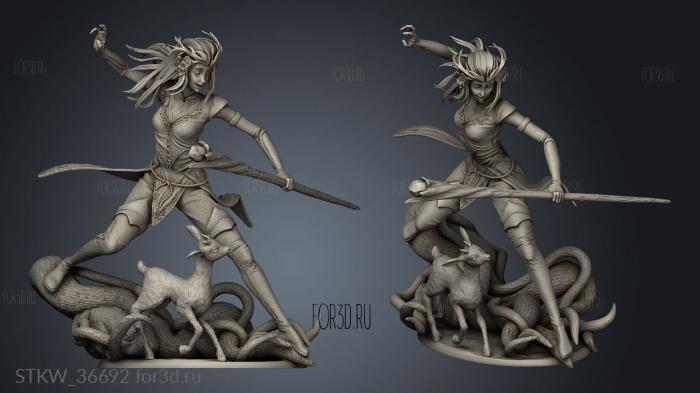 Keyleth The Legend Vox Machina figure 3d stl модель для ЧПУ