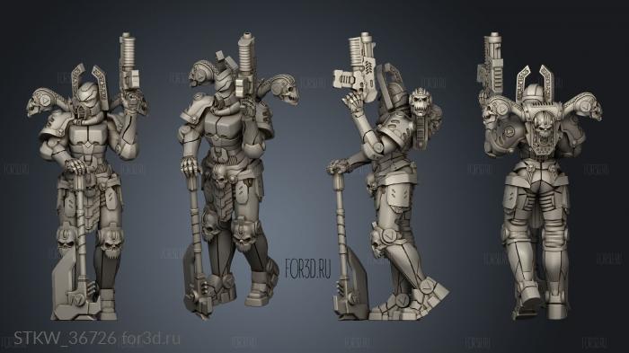 Khorne Chaos Female LADY RAGE BACK 3d stl модель для ЧПУ