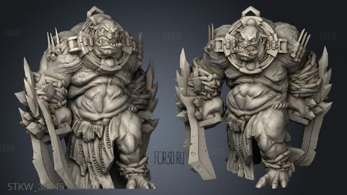 Ogre varno stl model for CNC