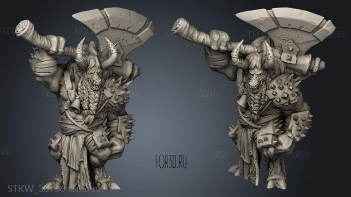 Tusk Lands Minotaur varno 3d stl модель для ЧПУ