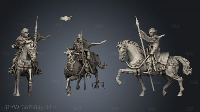 King Alfonso VI Horse 3d stl модель для ЧПУ