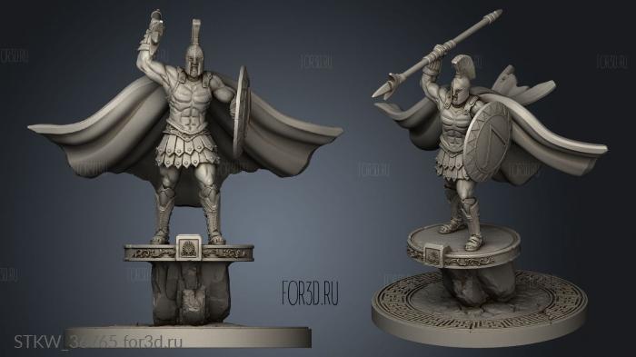 King Leonidas stl model for CNC