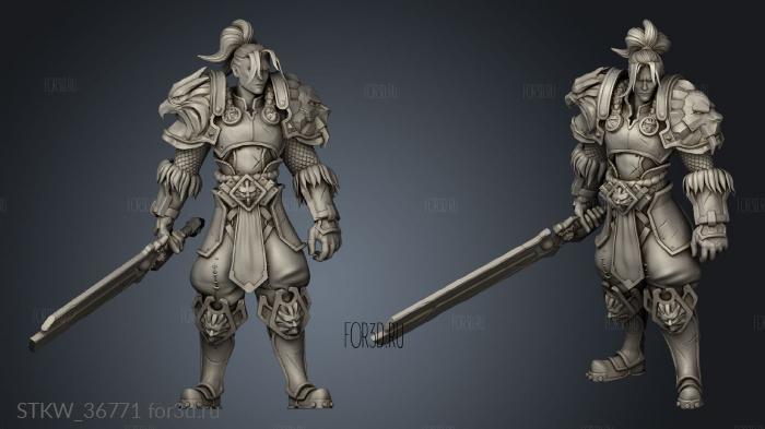 King Varian Wrynn for stl model for CNC