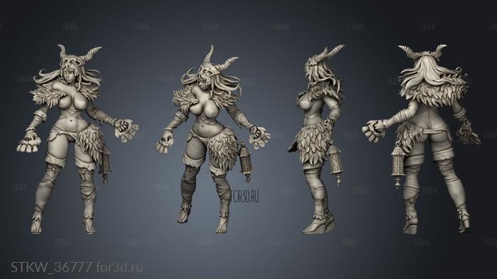 Kingdom Death Monster NSFW Primal Huntress 3d stl модель для ЧПУ