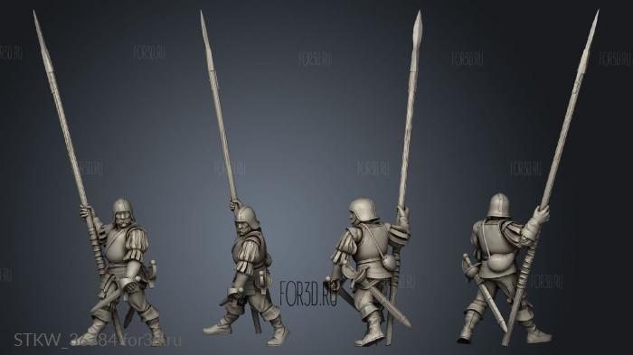 Kingdom Pikemen 3d stl модель для ЧПУ