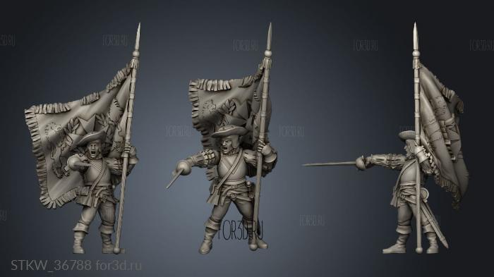 Kingdom Pikemen Bearer 3d stl модель для ЧПУ