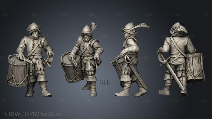 Kingdom Pikemen Musician 3d stl модель для ЧПУ