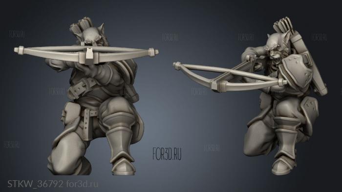 kingdom crossbowmen 3d stl модель для ЧПУ