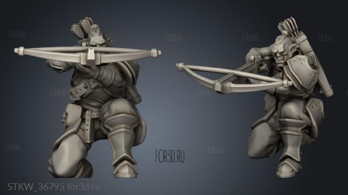 kingdom crossbowmen 3d stl модель для ЧПУ