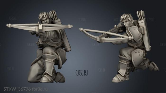 kingdom crossbowmen 3d stl модель для ЧПУ