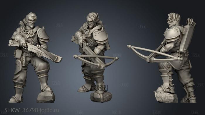 kingdom crossbowmen 3d stl модель для ЧПУ