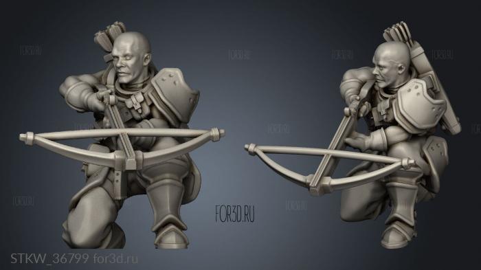 kingdom crossbowmen 3d stl модель для ЧПУ