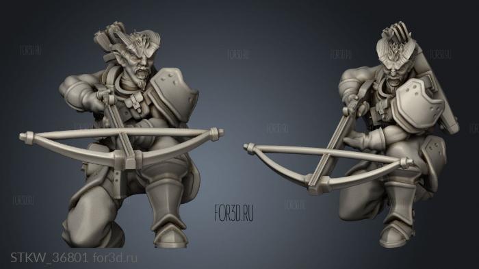 kingdom crossbowmen 3d stl модель для ЧПУ