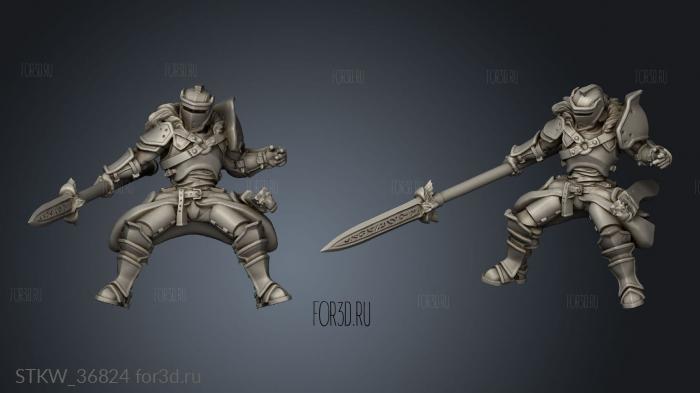 kingdom heavy cavalry knights 3d stl модель для ЧПУ