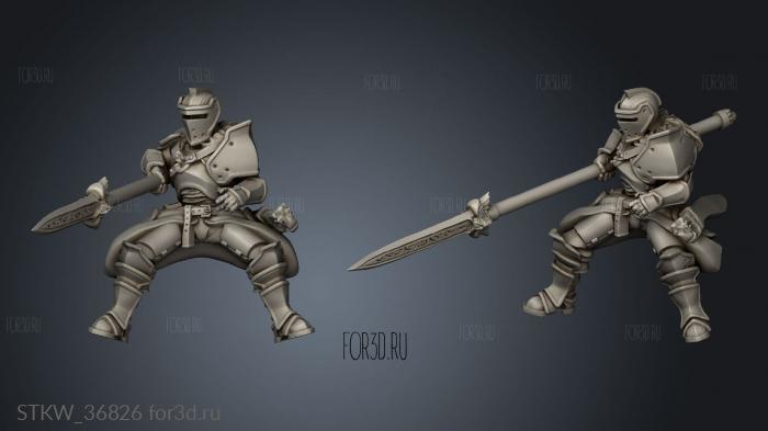 kingdom heavy cavalry knights 3d stl модель для ЧПУ