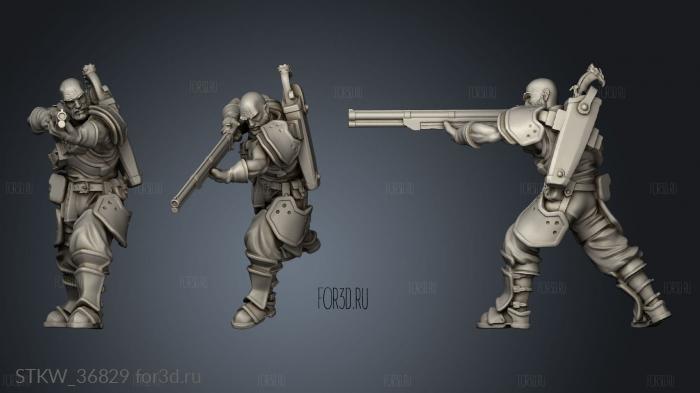 kingdom riflemen 3d stl модель для ЧПУ