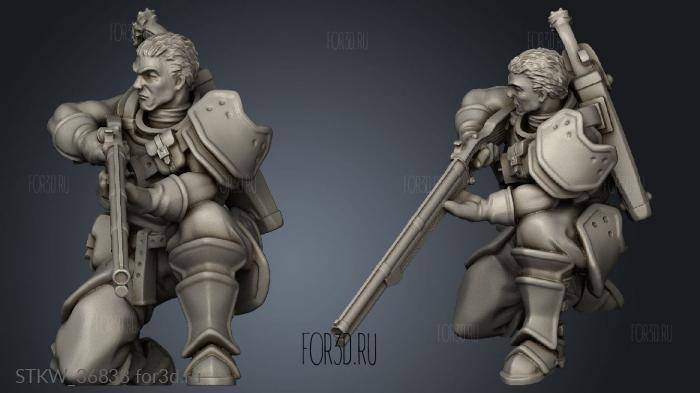 kingdom riflemen 3d stl модель для ЧПУ