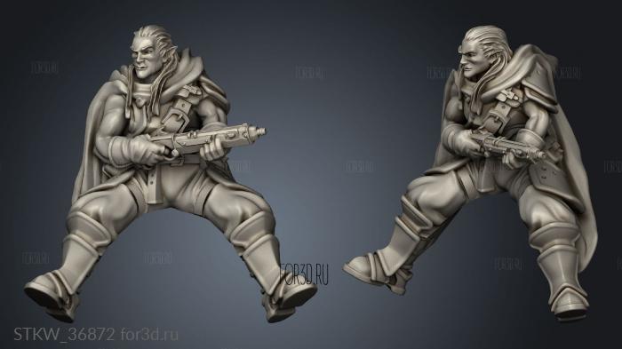 outriders mounted elf outrider 3d stl модель для ЧПУ