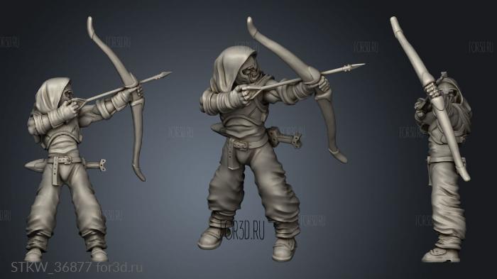 talarian archers unit archer stl model for CNC