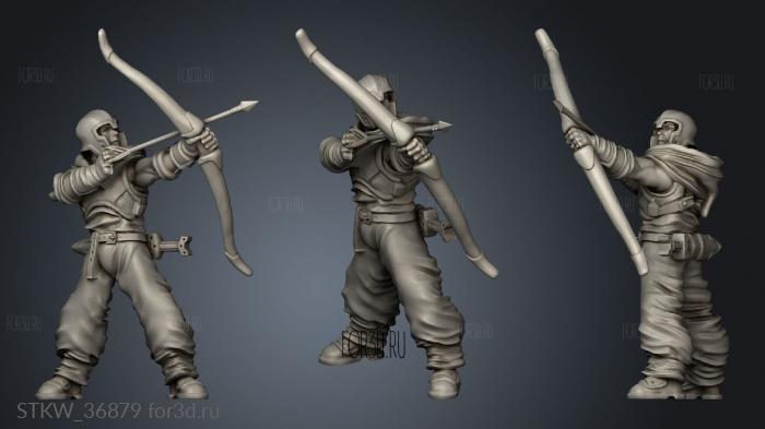 talarian archers unit archer stl model for CNC