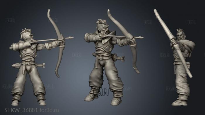 talarian archers unit archer stl model for CNC