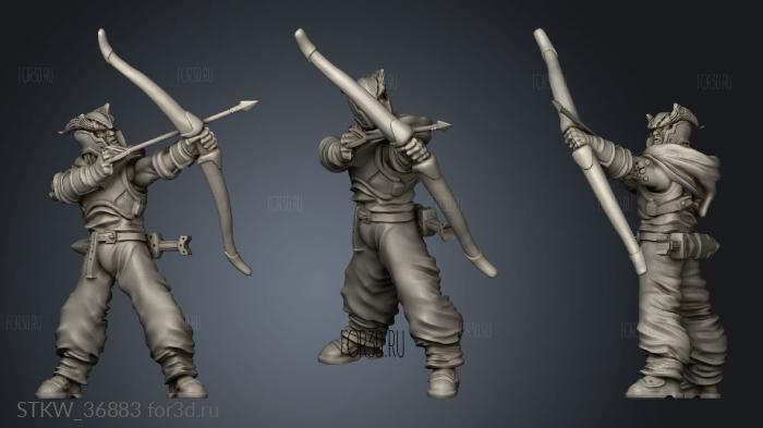 talarian archers unit archer stl model for CNC