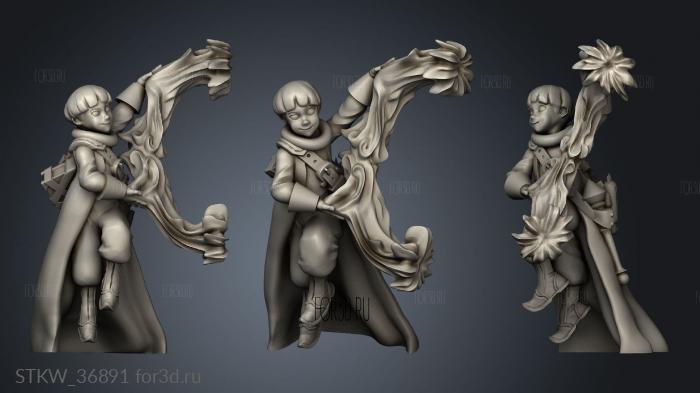 The Twins Pandi and Portia twin court mage 3d stl модель для ЧПУ