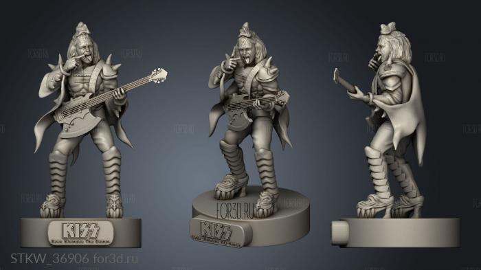 Kiss Music Complet Gene Simmons 3d stl модель для ЧПУ