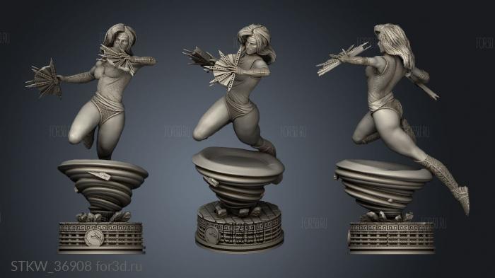 Kitana Statue Mortal Kombat 3d stl модель для ЧПУ