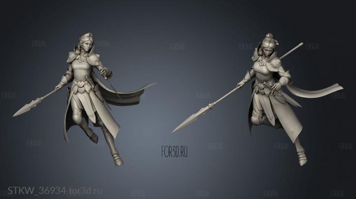 Knight Princess and Misaki The Dragon Girl 3d stl модель для ЧПУ