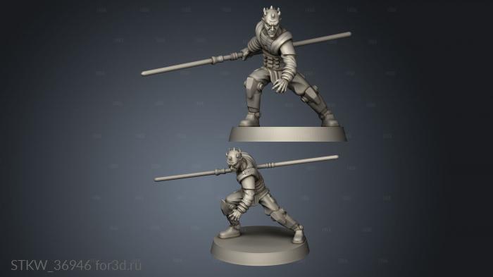 Knight Soul Obi Wan Kenobi VS Darth Maul 3d stl модель для ЧПУ