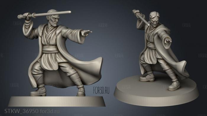 Knight Soul Obi Wan Kenobi VS Darth Maul 3d stl модель для ЧПУ