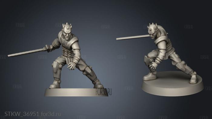 Knight Soul Obi Wan Kenobi VS Darth Maul 3d stl модель для ЧПУ