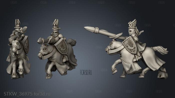 knight with heraldry knight 3d stl модель для ЧПУ