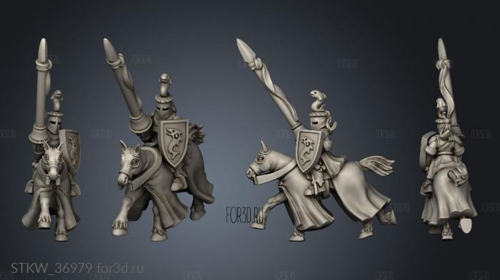 knight with heraldry knight 3d stl модель для ЧПУ