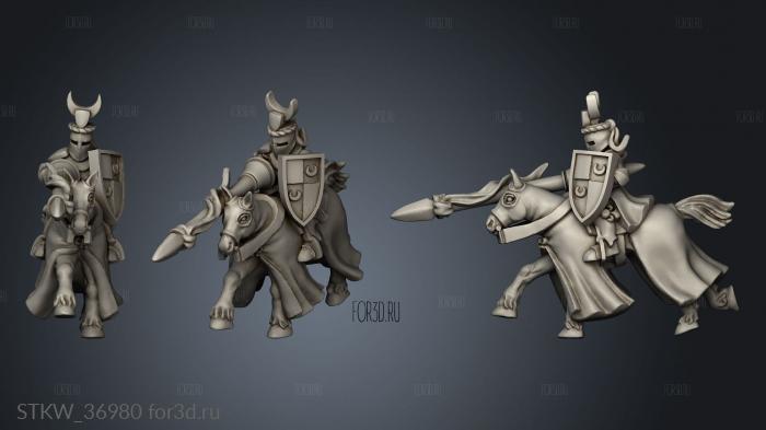 knight with heraldry knight 3d stl модель для ЧПУ