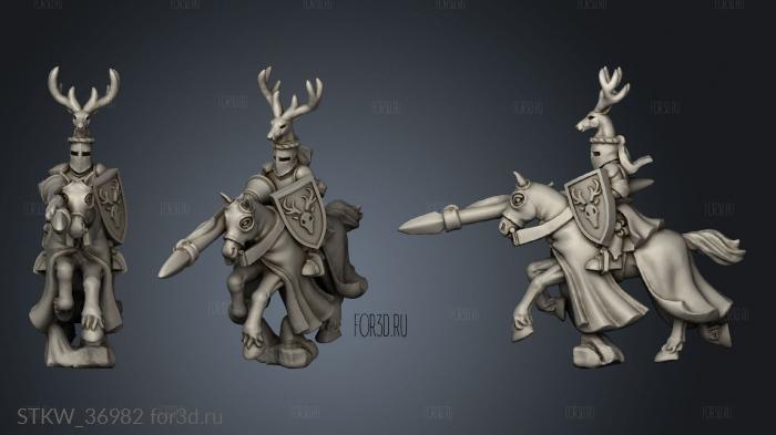 knight with heraldry knight 3d stl модель для ЧПУ