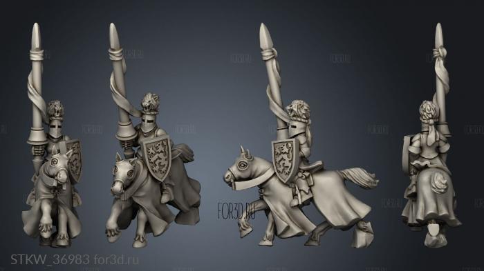 knight with heraldry knight 3d stl модель для ЧПУ