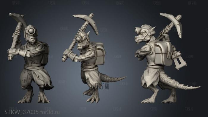 Kobolds Yao Long Temple miners 3d stl модель для ЧПУ