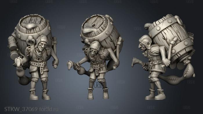 Kraken Fantasy BARTENDER 3d stl модель для ЧПУ