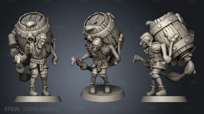 Kraken Fantasy Bartender 3d stl модель для ЧПУ