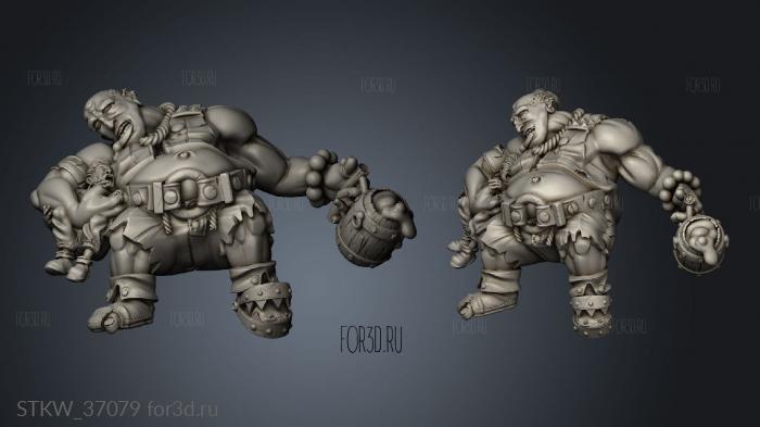 Kraken Fantasy Drunk Ogre 3d stl модель для ЧПУ