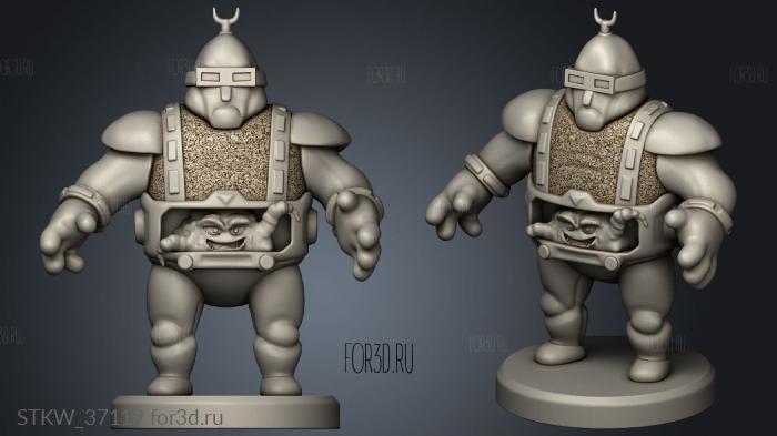 Krang 3d stl модель для ЧПУ