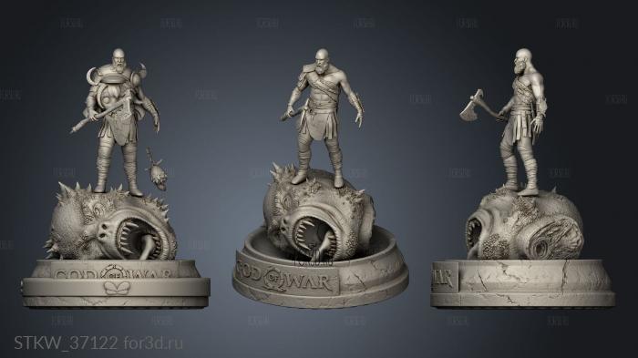 Kratos God War axe 3d stl модель для ЧПУ