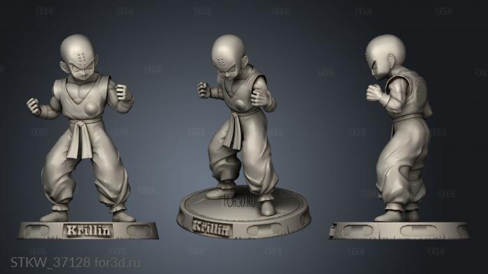 Krillin Dragon Ball stl model for CNC